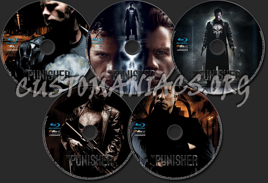 The Punisher blu-ray label