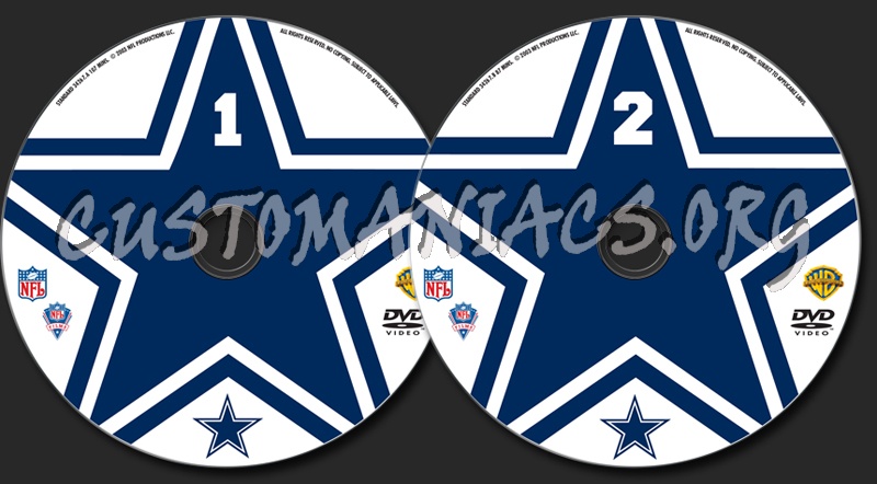 NFL The Dallas Cowboys 1960-2003 dvd label