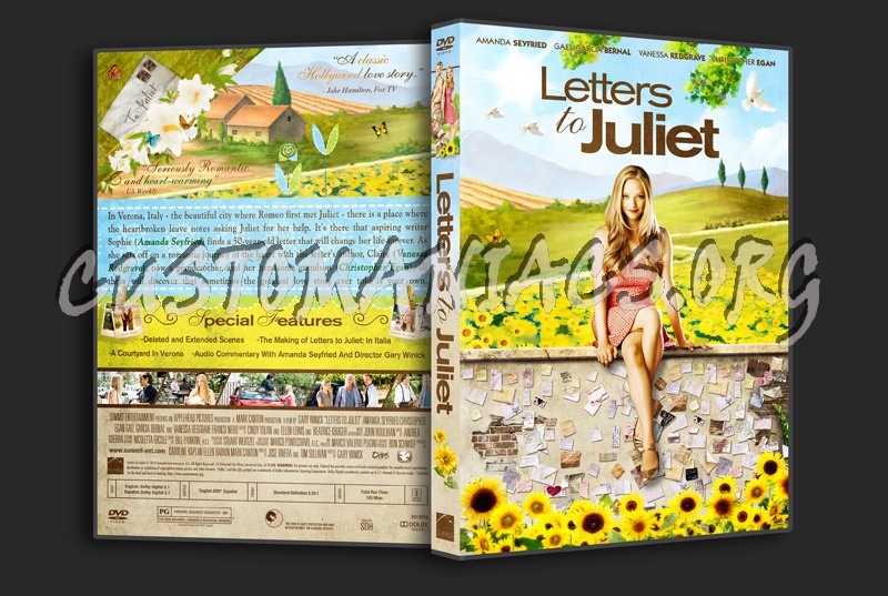 Letters to Juliet dvd cover