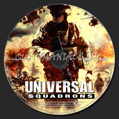 Universal Squadrons dvd label