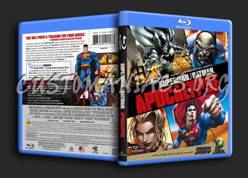 Superman/Batman Apocalypse blu-ray cover