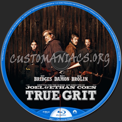 True Grit blu-ray label