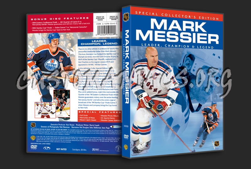 NHL Mark Messier dvd cover