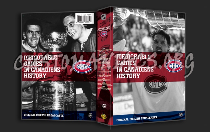 NHL Memorable Games in Canadiens History dvd cover