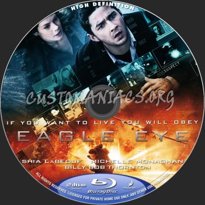 Eagle Eye blu-ray label