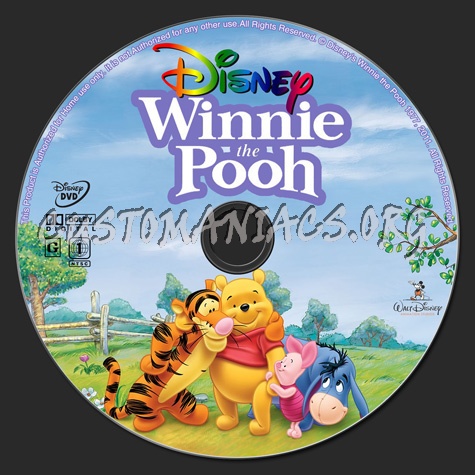 Winnie the Pooh dvd label