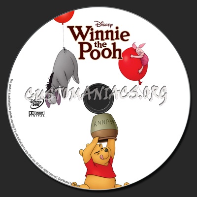 Winnie The Pooh dvd label