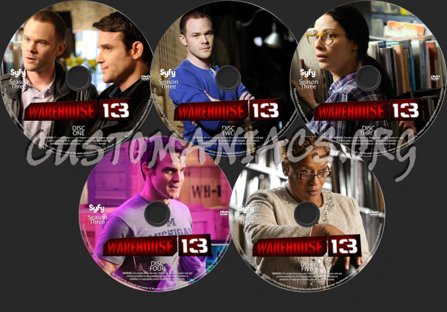 Warehouse 13 Season 3 dvd label