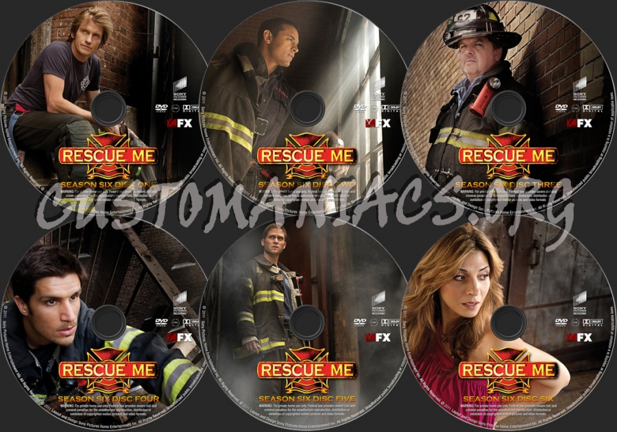 Rescue Me Season 6 dvd label