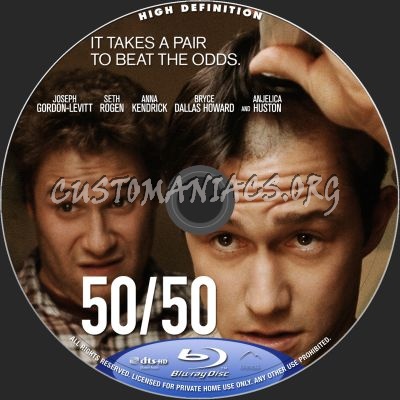 50/50 blu-ray label