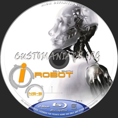 I Robot blu-ray label