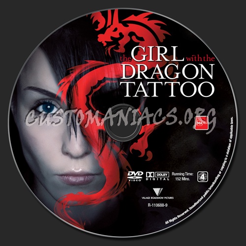 The Girl With The Dragon Tattoo dvd label