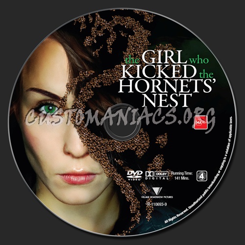 The Girl Who Kicked The Hornets' Nest dvd label