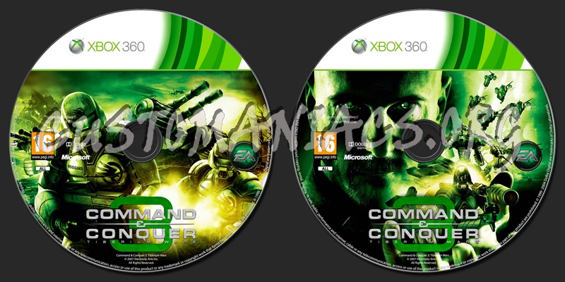 Command & Conquer 3 Tiberium Wars dvd label