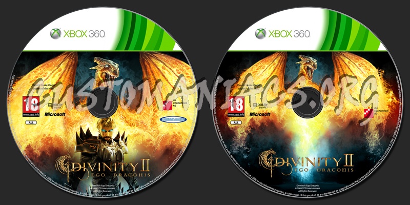 Divinity II Ego Draconis dvd label