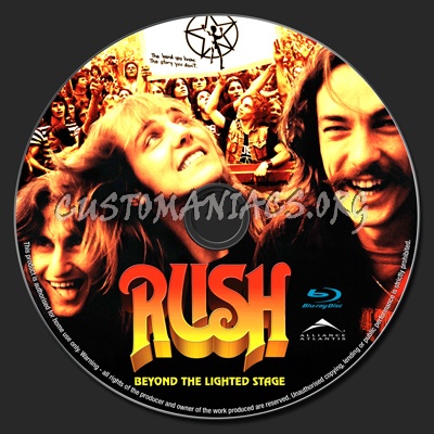 Rush - Beyond The Lighted Stage blu-ray label