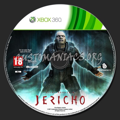 Clive Barker's Jericho dvd label