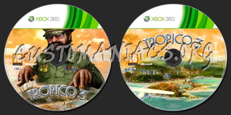 Tropico 3 dvd label
