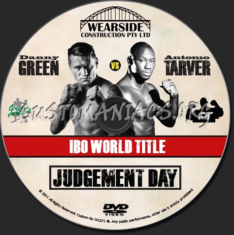 Danny Green vs Antonio Tarver dvd label