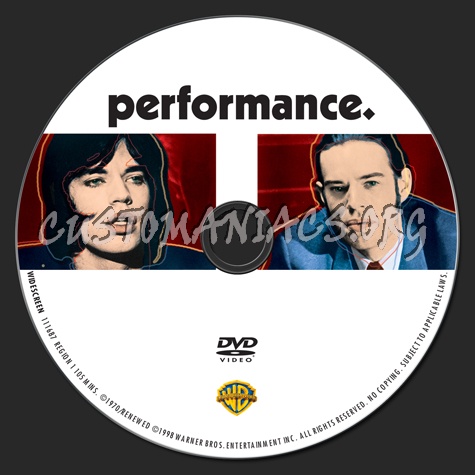 Performance dvd label