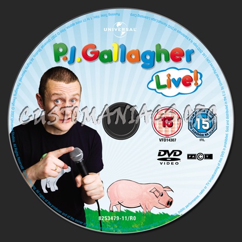 PJ Gallagher Take After Yourself and Be Smile dvd label