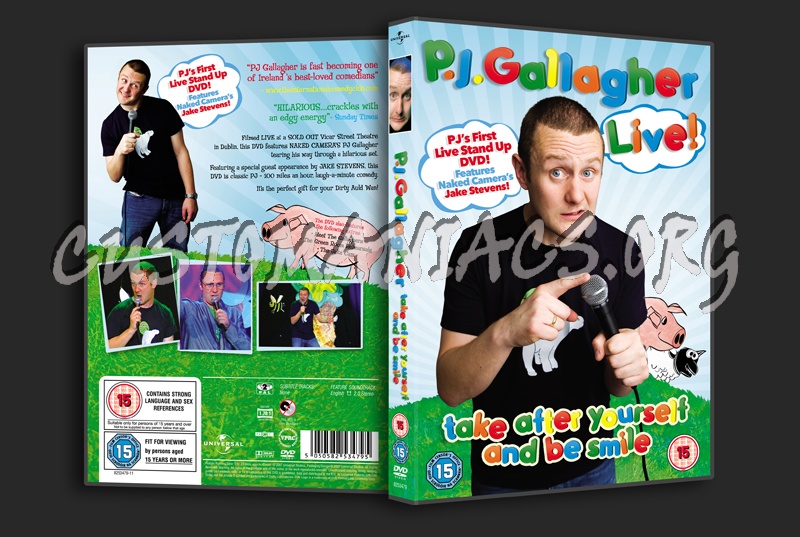 PJ Gallagher Take After Yourself and Be Smile dvd cover