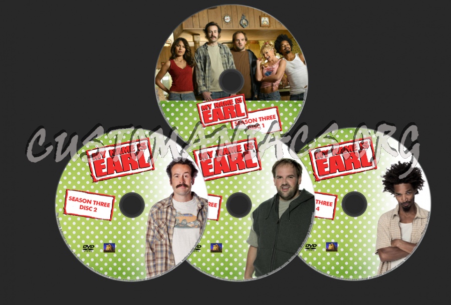 My Name is Earl Season Three dvd label