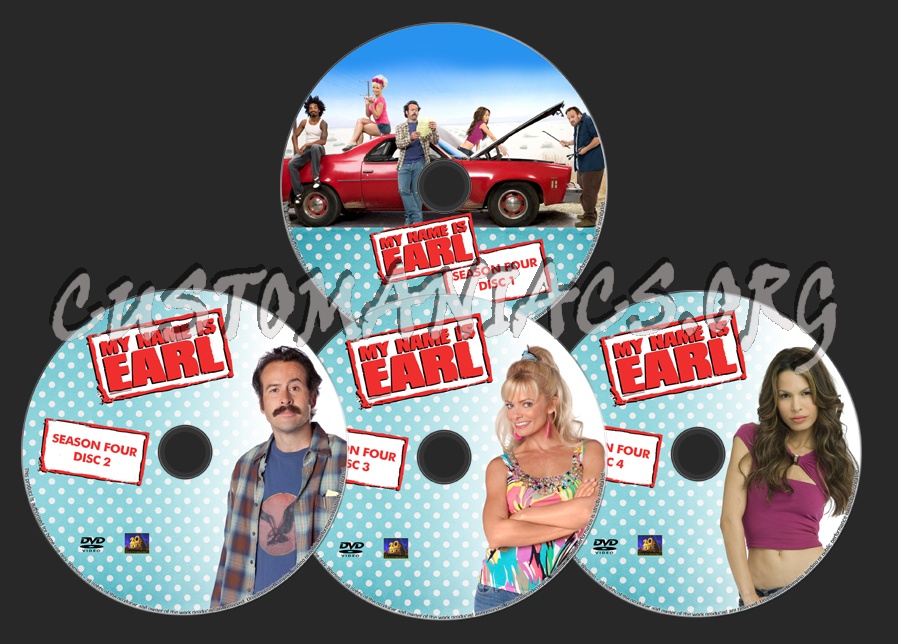 My Name is Earl Season Four dvd label