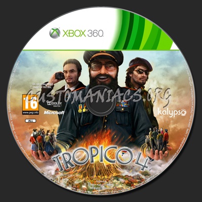 Tropico 4 dvd label