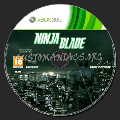 Ninja Blade dvd label