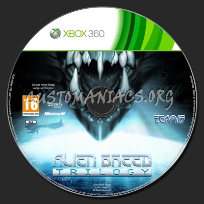 Alien Breed Trilogy dvd label