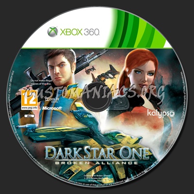 DarkStar One: Broken Alliance dvd label