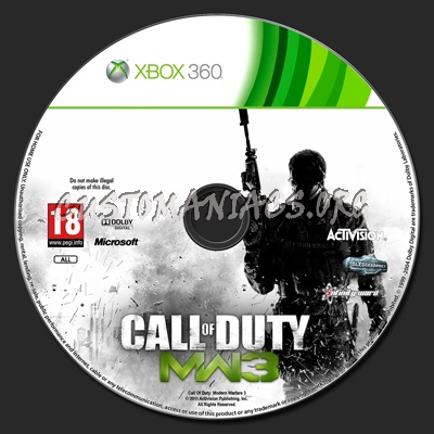 Call Of Duty: Modern Warfare 3 dvd label