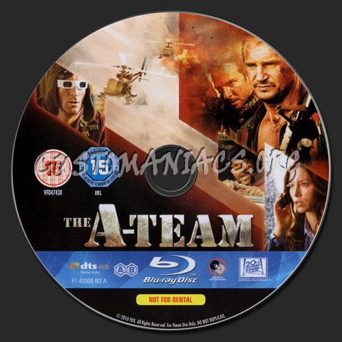 The A-Team blu-ray label