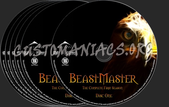 BeastMaster Season 1 dvd label