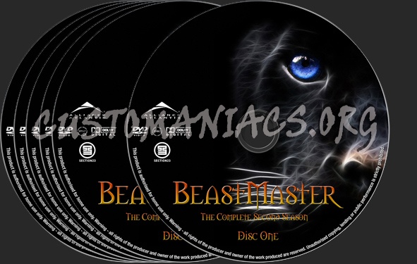 BeastMaster Season 2 dvd label