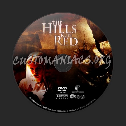 The Hills Run Red dvd label