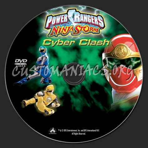 Power Rangers Ninja Storm Cyber Clash dvd label