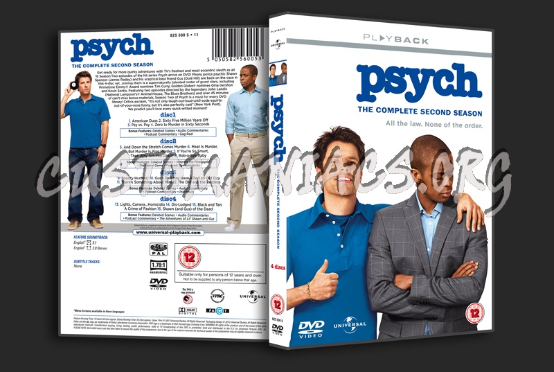 Psych Season 2 dvd cover