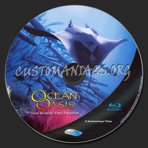 Imax Ocean Oasis blu-ray label