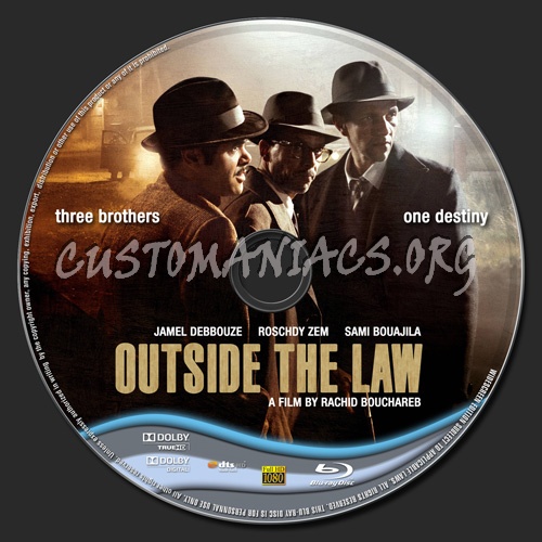 Outside The Law aka Hors-la-loi blu-ray label