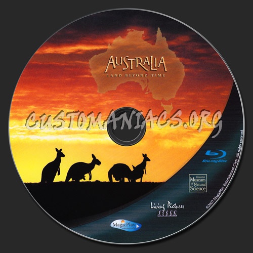 Imax Australia: Land Beyond Time blu-ray label