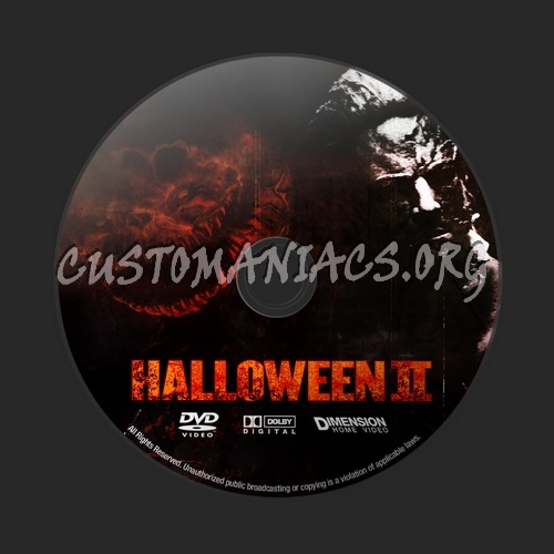 Halloween II dvd label