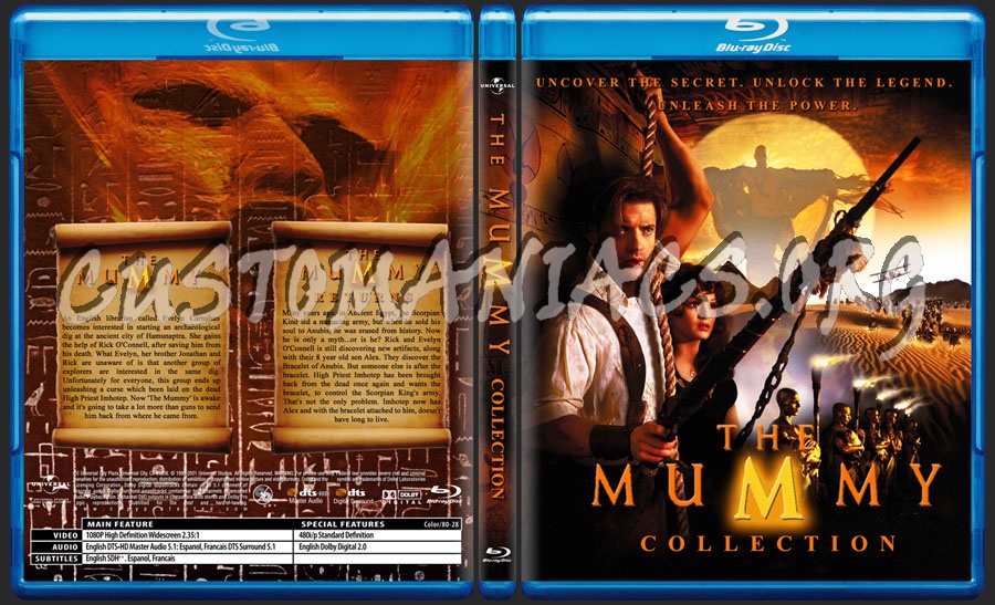 The Mummy Collection blu-ray cover