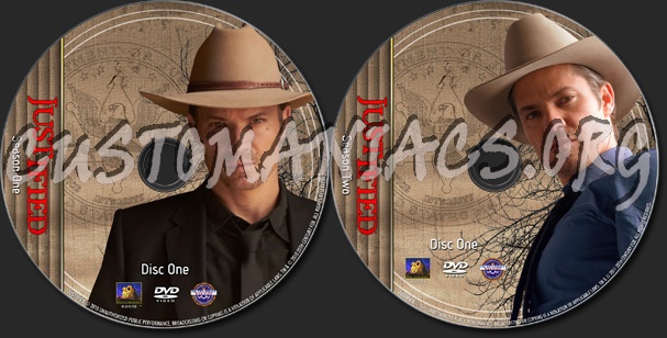 Justified - TV Collection dvd label