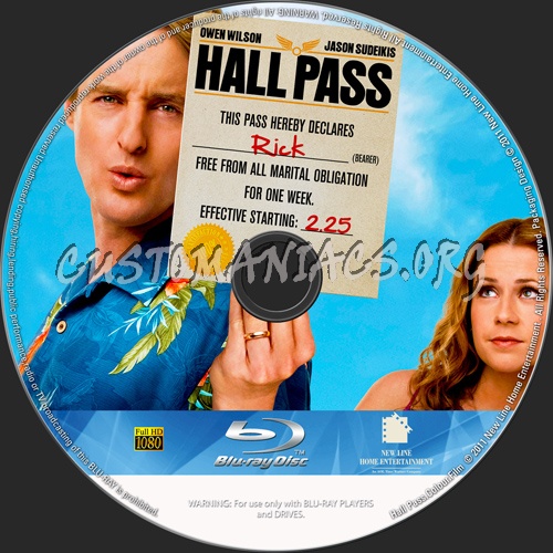 Hall Pass blu-ray label