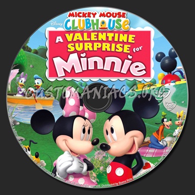 Mickey Mouse Clubhouse A Valentine Surprise For Minnie dvd label