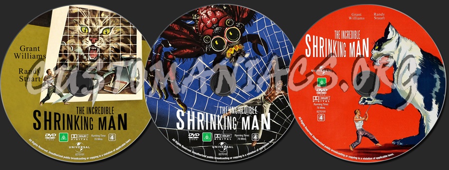 The Incredible Shrinking Man dvd label