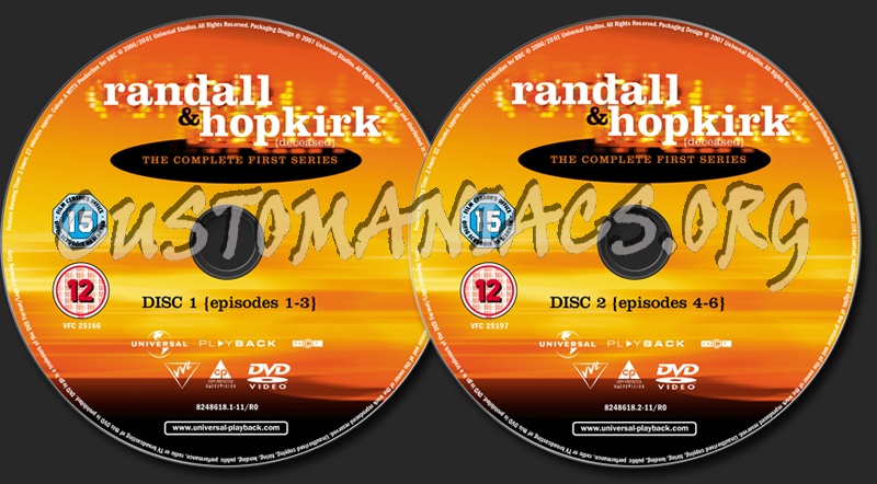 Randall & Hopkirk Season 1 dvd label