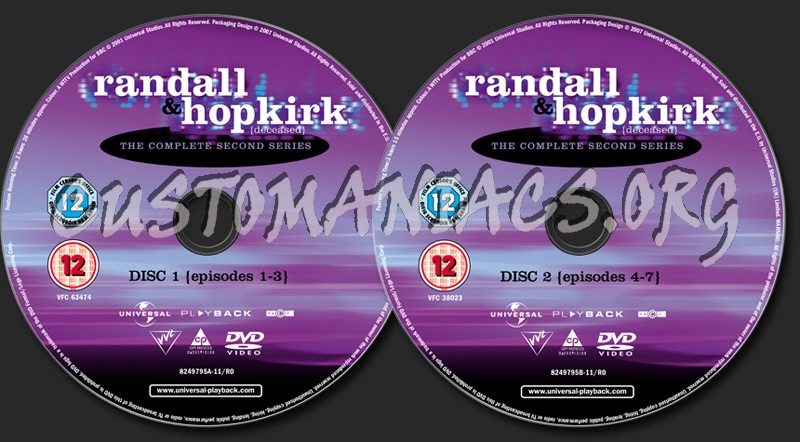 Randall & Hopkirk Season 2 dvd label